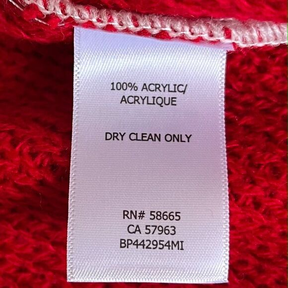NWT BP Banana Republic Fuzzy Striped Red & White Sweater Women's Size Small - Picture 4 of 7